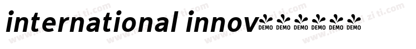 international innov字体转换